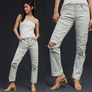 Pilcro Anthropologie Slim Boyfriend‎ Jeans Women’s 30 distressed